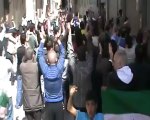 فري برس حمص جورة الشياح مظاهرة بعد إيقاف القصف بساعة فقط  يا الله ما إلنا غيرك يا الله21 4 2012 Homs