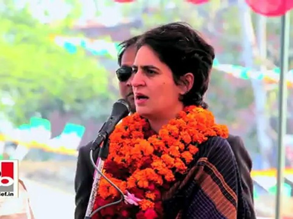 Priyanka Gandhi Vadra campaigns for Congress in Bachharawan (Raebareli)