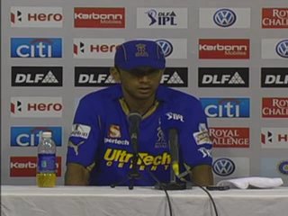 Rahul Dravid Post match PC 22 April