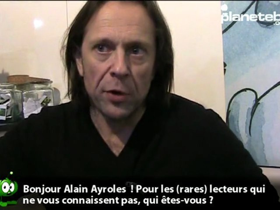 Alain Ayroles en interview pour planetebd.com