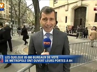 Nicolas Sarkozy, dernier candidat à avoir voté pour le 1er tour