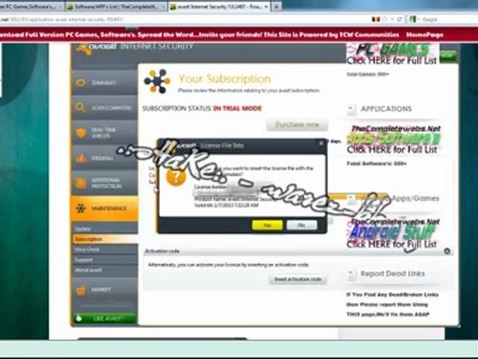 Download avast! IS / Pro Antivirus v7.0.1426 Final + LIC To 2050