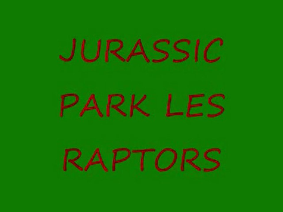 LES RAPTORES JURASSIC PARK