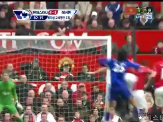 2012.04.22 [EPL34]  맨유 vs 에버튼  엘라비치2번째골