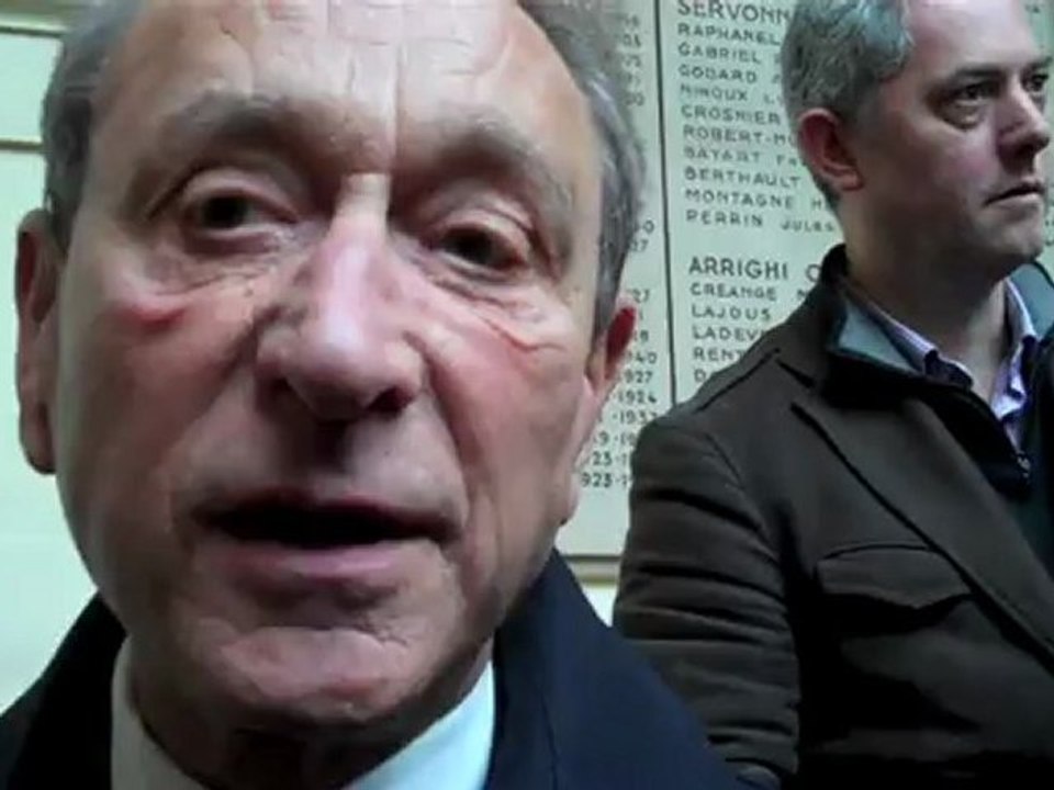 Réaction de Bertrand Delanoë, maire de Paris, lors du 1er tour de l'élection présidentielle 2012