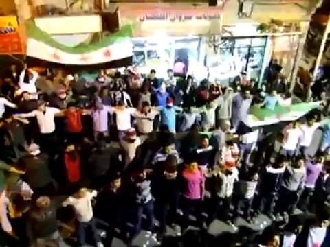 فري برس ريف دمشق التل مظاهرة السبت لبيك يا الله التل 21 4 2012 ج4 Damascus