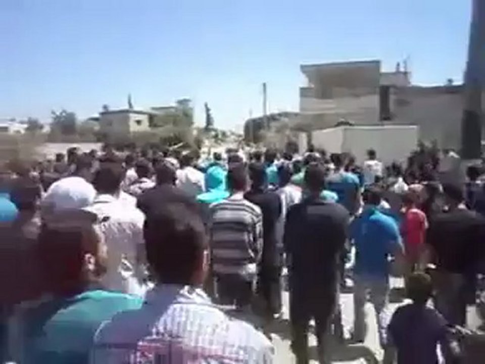 فري برس درعا الكتيبة مظاهرة صباحية نصرة للمدن المنكوبة 21 4 2012 Daraa