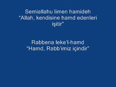 Semiallahu limen hamideh “Allah, kendisine hamd edenleri işitir” Semazen Onbir
