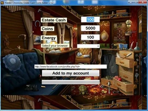 Hidden Chronicles Estate Cash-Coins Adder v 3.2