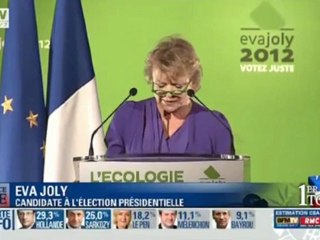 Eva Joly appelle à voter Hollande au second tour