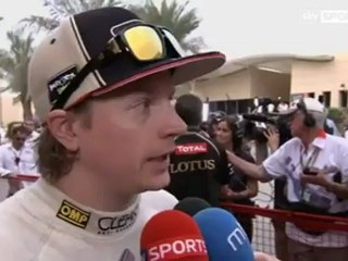 Bahrain 2012 Kimi Räikkönen Race Interview