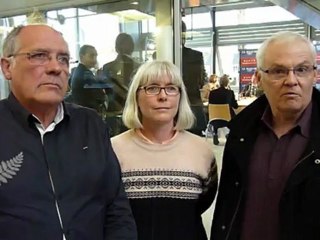 Patrice Sella, Isabelle le Cann et Christian Duvinage, du Front de Gauche