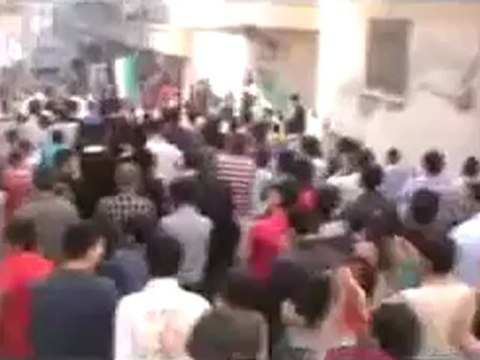 فري برس إدلب اريحا إحياء لذكرى أول مظاهرة في أريحا 22 4 2012 Idlib