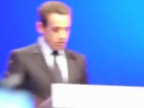 NS2012 - Réunion du 1er Tour - (ext.6)  Arrivée et discours de Nicolas Sarkozy