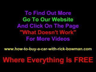 Car Buying Tips Part 1