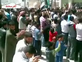 فري برس إدلب كفرسجنة مظاهرة الأحد 22 4 2012 Idlib
