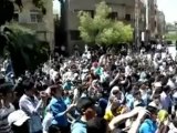 فري برس ريف دمشق التل مظاهرة اثناء تشييع الشهيد البطل محمد حمدان  22 4 2012 ج7 Damascus