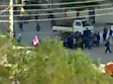 فري برس ريف دمشق معضمية الشام مظاهرة طلابية 22 04 2012 Damascus