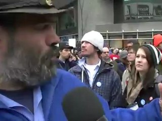 Hydro-Génial Entrevue à LCN Manifestation jour de la terre 22 avril 2012