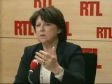 Martine Aubry, première secrétaire du Parti socialiste, lundi sur RTL : 