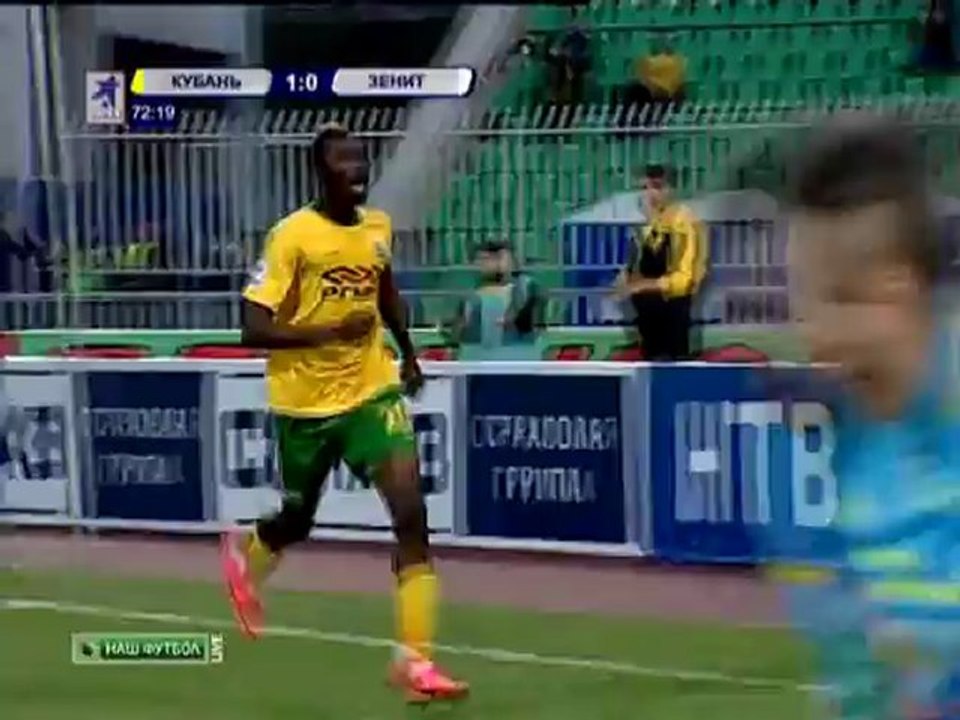 РФПЛ 2011/12. 40 тур. Кубань - Зенит 2-2 (2-0 Траоре)