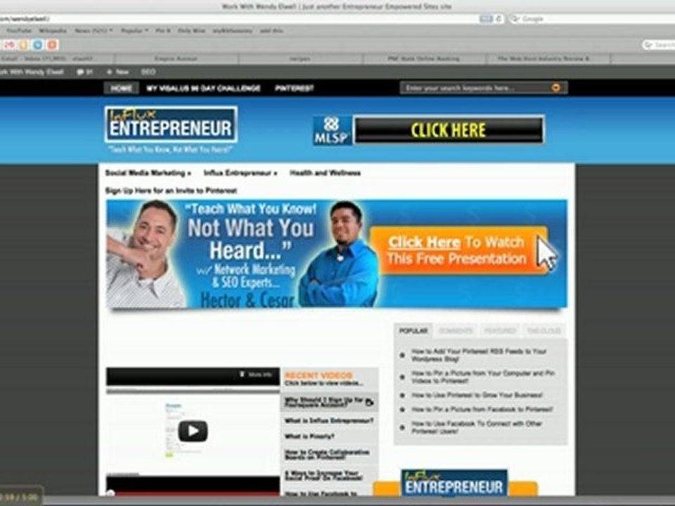 Why You Need an Influx Entrepreneur Website!