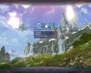 Aion: The Tower of Eternity, Login screen