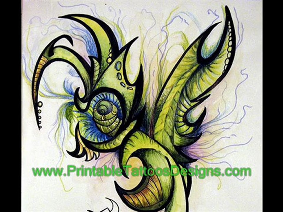 abstract design tattoos