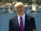 Το διάγγελμα του Γιώργου Παπανδρέου από το Καστελόριζο