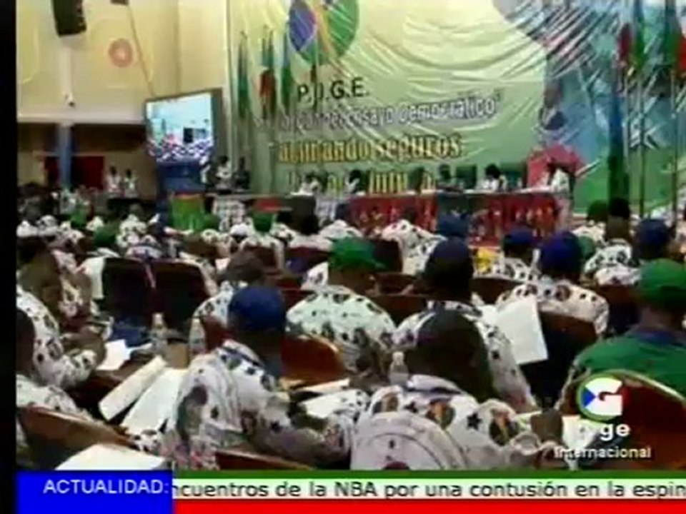 GUINEE EQUATORIALE :  Intervention de la Première dame au 5ème congrès du PDGE