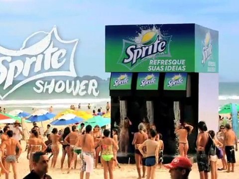 La Douche Sprite à la plage