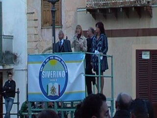 Comizio del candidato sindaco Siverino 22/04/2012