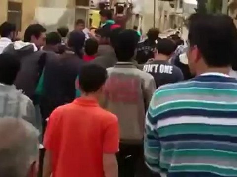 فري برس ادلب كللي المنكوبة مظاهرة الاحد 22 04 2012 Idlib