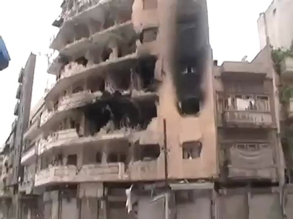 فري برس حمص جورة الشياح آثار الدمار 22 4 2012 ج3 Homs Syria