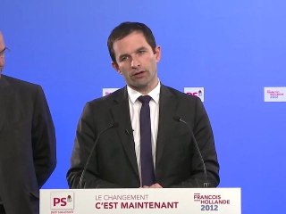 Benoît Hamon : "donner le maximum de forces à François Hollande le 6 mai pour que sa victoire soit indiscutable"