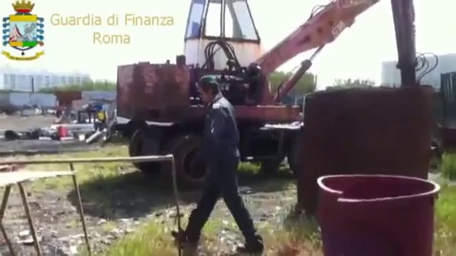 Ostia (Roma) - La Gdf scopre discarica abusiva, due denunce (18.04.12)