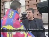 Laporta se encara con un aficionado