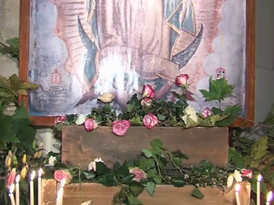 La vierge de Guadalupe à Notre Dame de Paris 2011