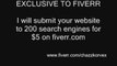 I will submit your url to 200 search engines by hand for $5