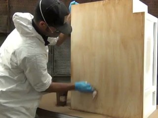 Staining Cabinets with Pure Colors Finishes