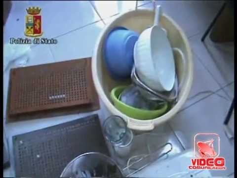 Quarto (NA) - Scoperto laboratorio per la lavorazione dell'eroina e della cocaina (23.04.12)