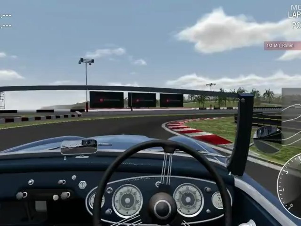 SimRaceWay Beta - Austin-Healey 100/6 at Troyton Raceway Kart