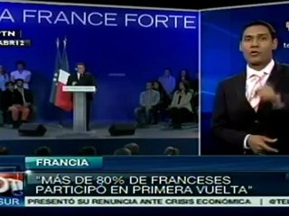 Sarkozy destaca participación del pueblo en elecciones