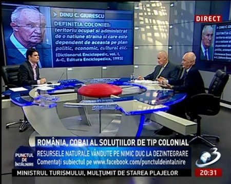 Acad Dinu C Giurescu : “Cind vinzi resursele minerale, stergi o tara de pe harta lumii”