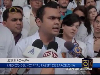 Médicos del Hospital Universitario de Barcelona protestaron contra la inseguridad