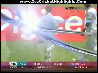 West Indies vs Australia Day 1, 3rd Test 24-4-2012- Part 1