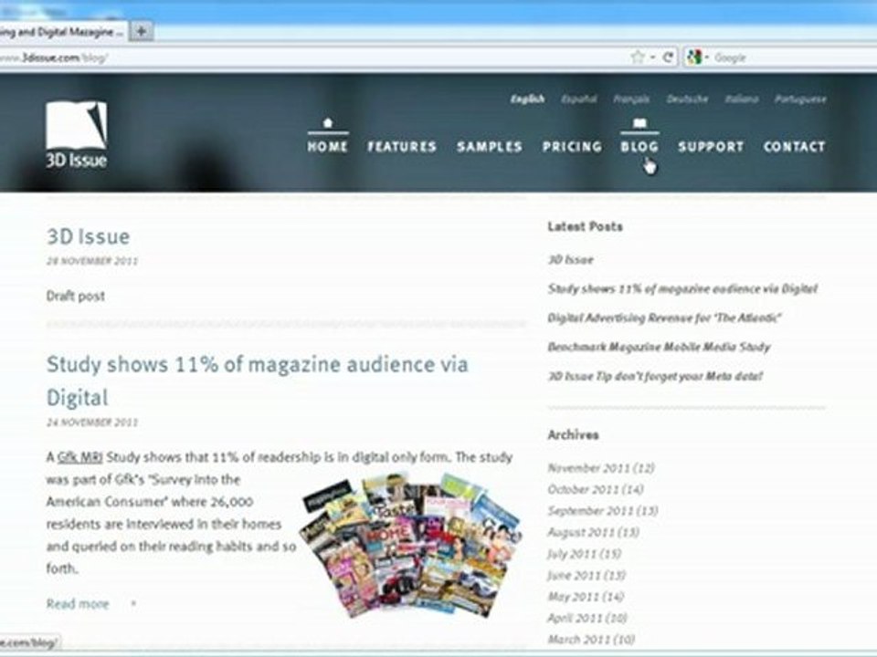 Introduction to "blog-to-magazine" software