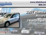 Used 2007 Honda Accord for Sale by Klein Honda at Lynnwood