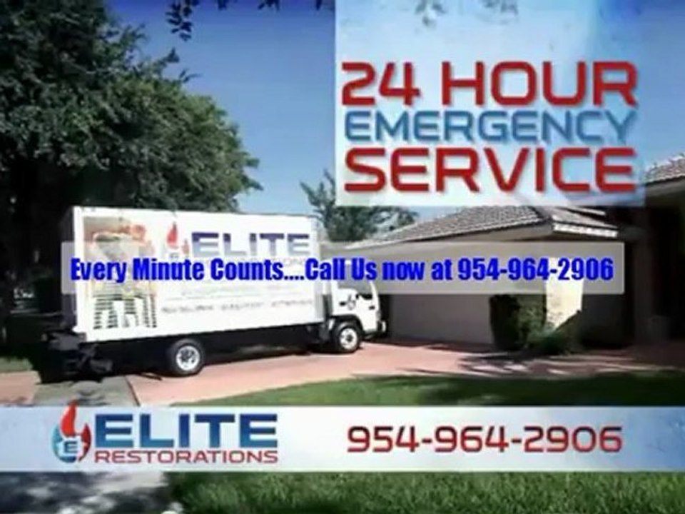 Water Damage  Hollywood Fl   Call 954-964-2906