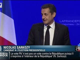 Quand Sarkozy salue ses spectateurs... qui n'existent pas